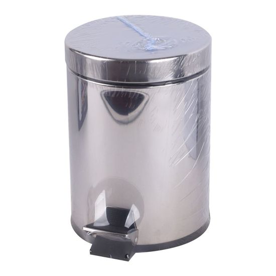 디디샵 스테인레스 페달 휴지통 5L 코스모스(WD027EF)