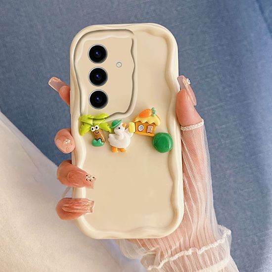 갤럭시s22 s21 플러스 울트라 레진 캐릭터 물결케이스