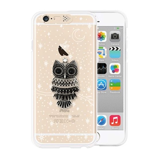 [SG DESIGN] iPhone6/6S SG Lighting Clear Hand-made Case - Clear Owl in night (Swarovski)