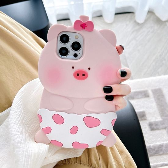 갤럭시A 시리즈 귀여운 돼지 캐릭터 실리콘 폰 케이스
