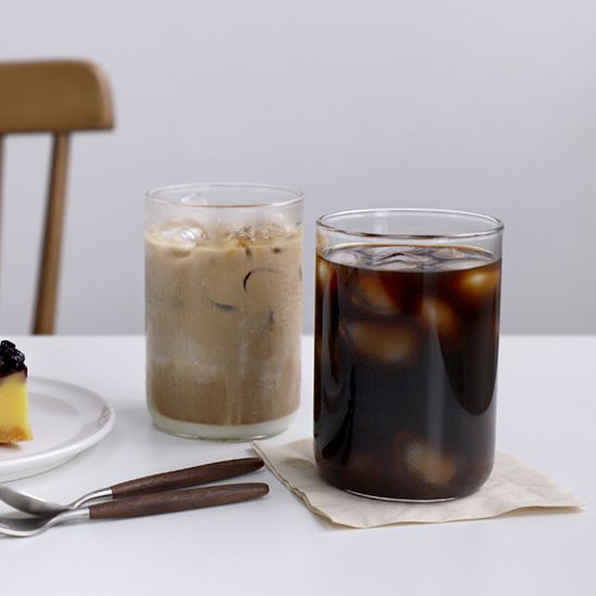 르겐 두꺼운 내열유리컵 홈카페 커피잔 480ml 1p