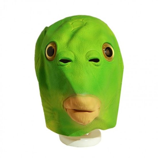 웃긴 이구아나 물고기 외계인 가면 할로윈 파티 마스