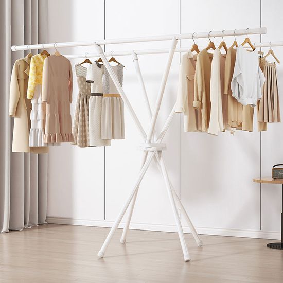 빨래건조대 겸용 스탠드 옷걸이 이동식 옷장 행거