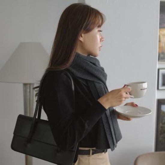 선물포장 울 100% 프리미엄 데일리 무지 머플러