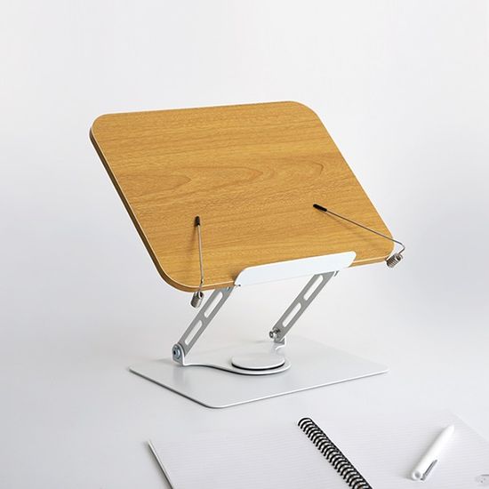 히키스 회전형 높이조절 우드 독서대 책 노트북거치대