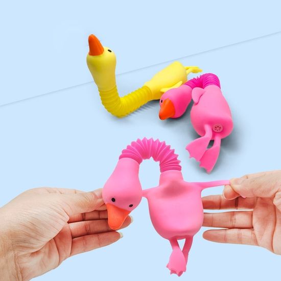 말랑이 오리 인형 피젯 팝튜브 호스 팝잇 토이 장난감