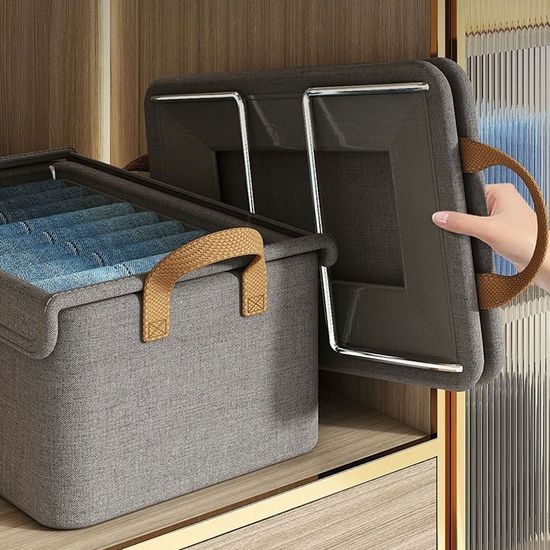 투명캡 리빙 수납 옷정리함 공간 박스 수납함 정리함