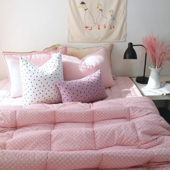 정전기 적은 노스파크로스 극세사이불 풀세트 SS 핑크