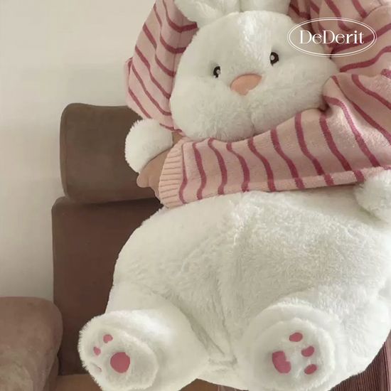 [데데리트]보들보들 귀여운 토끼 뚠뚠이 인형 60cm