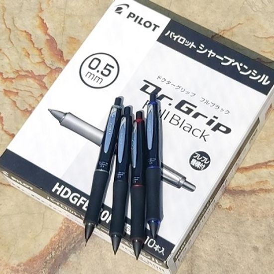 파이롯트 0.5mm 오토매틱 샤프펜슬 닥터그립 풀블랙