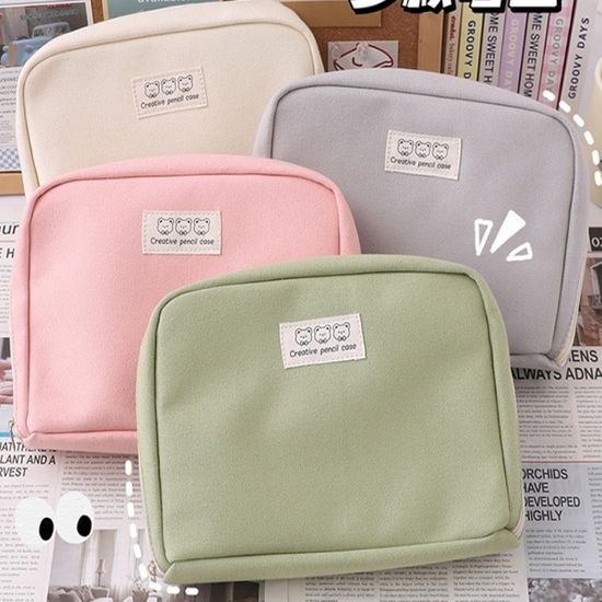 대용량 다꾸 대학생 필통 스티커 다이어리 펜 정리함