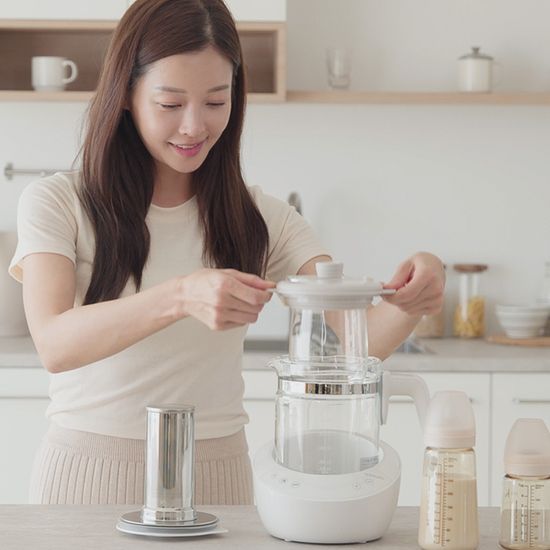 요플레이 분유포트 무선전기포트 유리 커피포트 YEK01