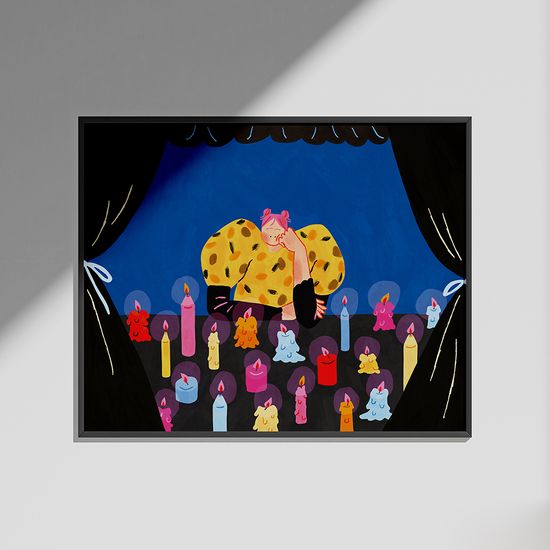 불멍, 잔보 작가 그림