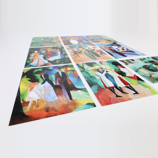 북키스 명화카드 아우구스트 마케 그림 감성 엽서