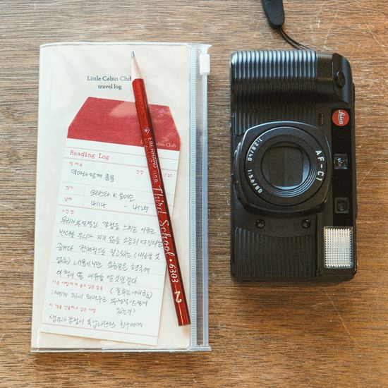 투명 지퍼 우레탄 PVC 다이어리 커버