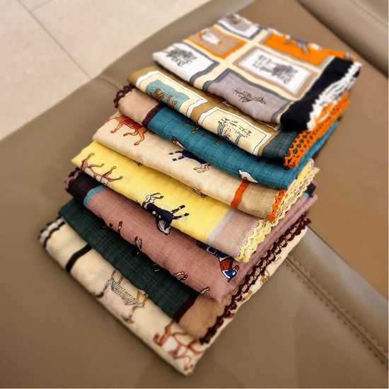 말 액자 블랙테 (뜨개 레이스 스카프 손수건)