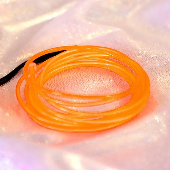 EL 와이어 2M + 인버터 (오렌지)