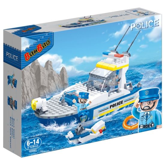 반바오 조립블록시티 경찰 경비정 모형 만들기