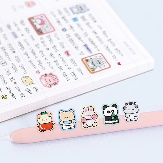 뽀시래기 친구들 스티커 팩 6장 세트 2탄