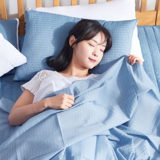 시어서커 홑이불/냉장고이불 여름 침대 얇은 봄이불