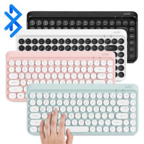 엑토 레트로 미니 블루투스 키보드 BTK-01