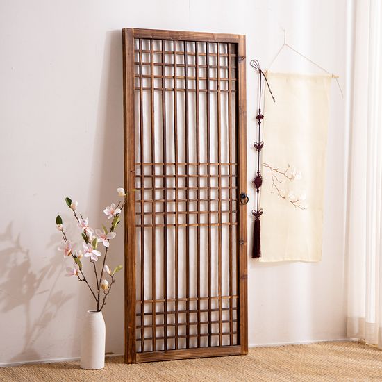 두짝 전통 창문(135cm) -직접 붙이는 창호지, 문고리