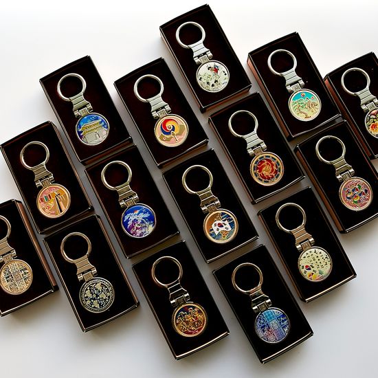 한국 전통기념품 풀턴방식 키링 열쇠고리 외국인선물