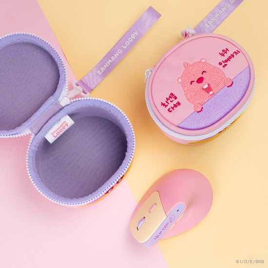 잔망루피 충전식 무선 버티컬 마우스 파우치 세트