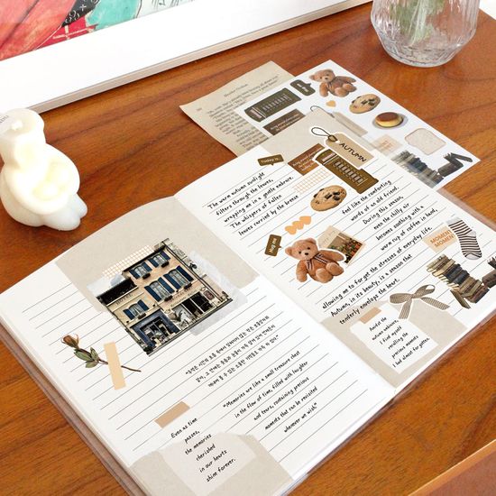 리코즈 포토 리무버블 스티커 4종세트 다꾸 팬시