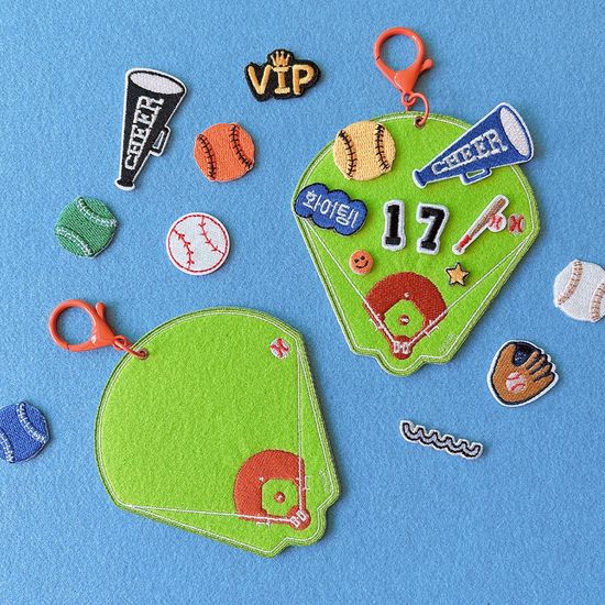 와펜 꾸미기 야구장 야구 네임택 키링