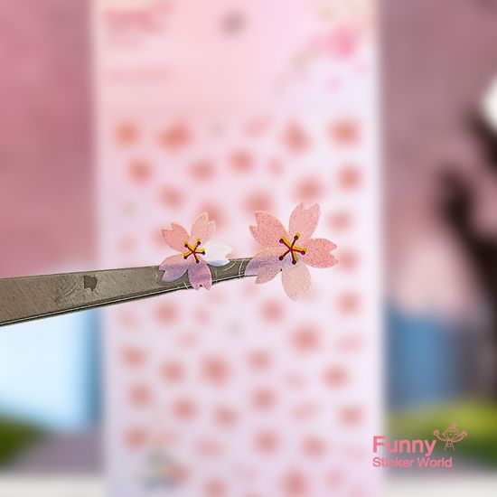 퍼니스티커 C585 벚꽃 PVC 시즌 스티커