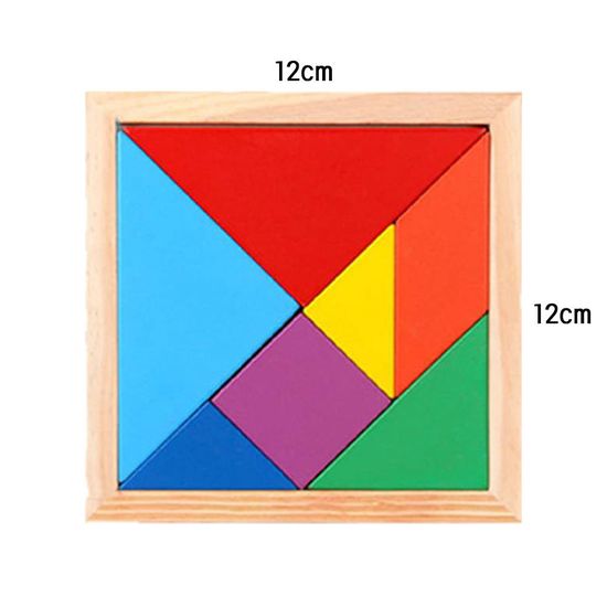 칠교놀이 탱그램 보드게임 고급 원목 W160