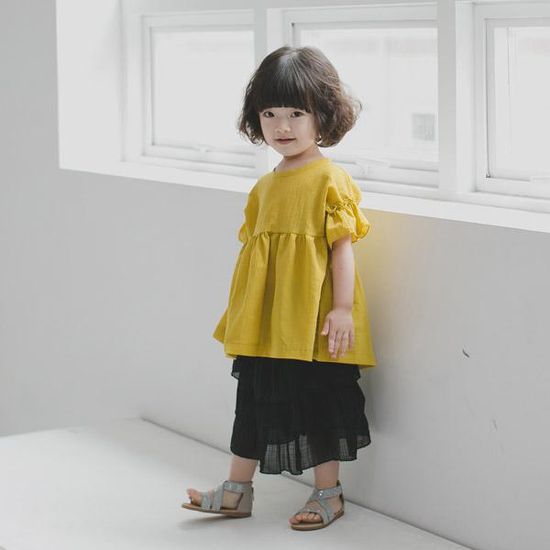 맘스메이드 국산 유아동 큐티엔젤리본 블라우스