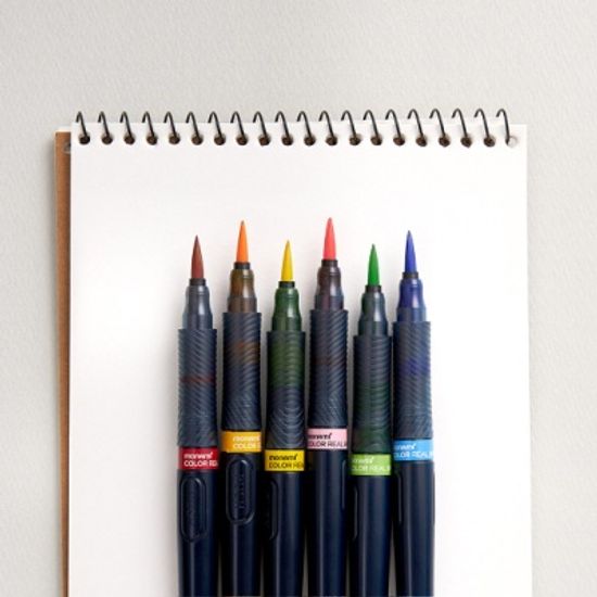 모나미 컬러 리얼 브러쉬 6색 세트