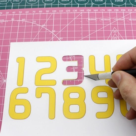 A3 컬러 커팅매트 책상 고무판 재단판