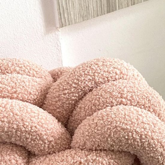 양털 꽈배기 덴마크 매듭 소파쿠션