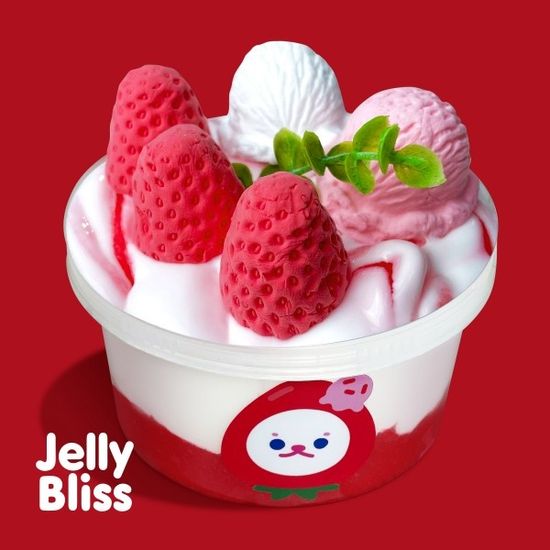 [젤리블리스] 딸기젤라또 200ml + 점토/수제슬라임
