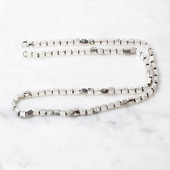 카리나 3mm 은목걸이 깔끔한 디자인 엔틱한 공용