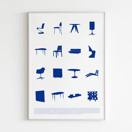 미드센츄리 빈티지 가구 컬렉션 A2사이즈포스터 #2413