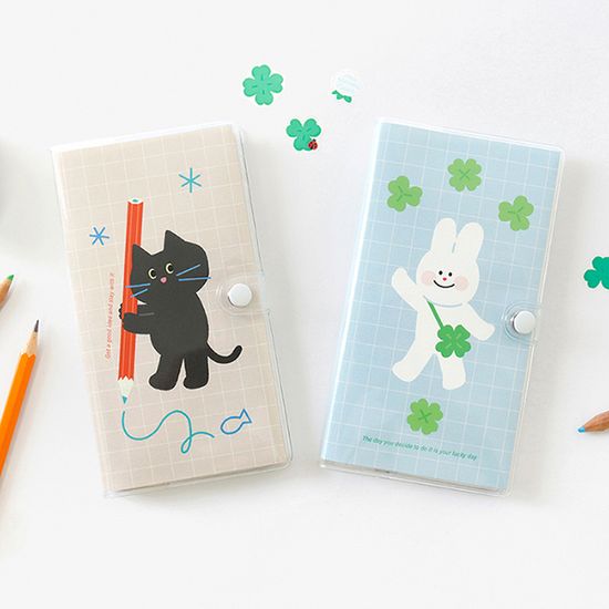 투명커버 손안에 그리드노트