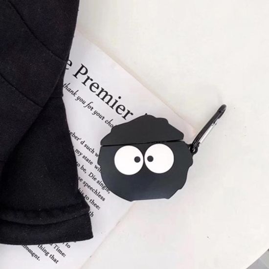 에어팟프로케이스 먼지 프로 키링 실리콘 372블랙pro