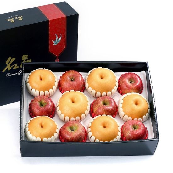 [초록자연] 혼합 5호 과일선물세트(사과6+배6)