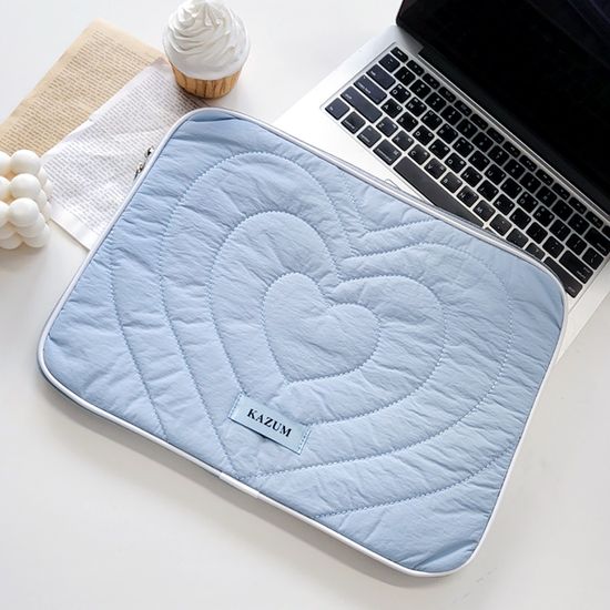 하트누빔 아이패드 노트북 파우치 맥북 태블릿 가방