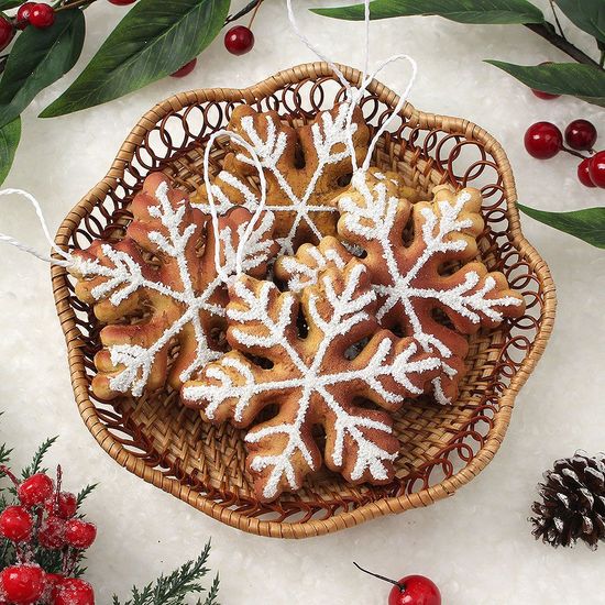 쿠키마을 트리 오너먼트 4p세트 눈비스켓(WFFOJZR)