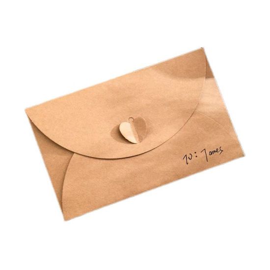 크라프트 하도메 봉투 빈티지 하트 종이 감성 편지 