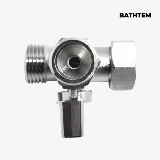 바스템 편리한 잠금형 앵글밸브 (황동)