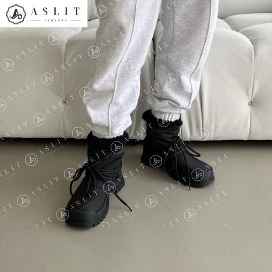 [애슬릿]안감 퍼 여성 겨울 패딩 앵클 방한 부츠