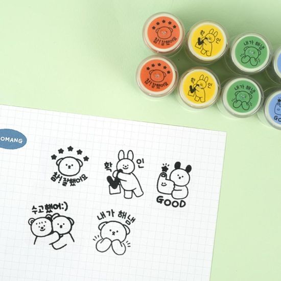 핑크풋 꼬망데일리스탬프