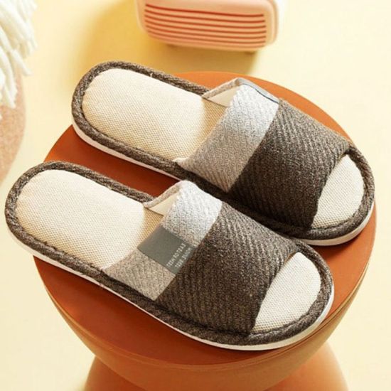 거실화 여름 린넨 면 실내화 255mm 260mm(WFHC8RR)