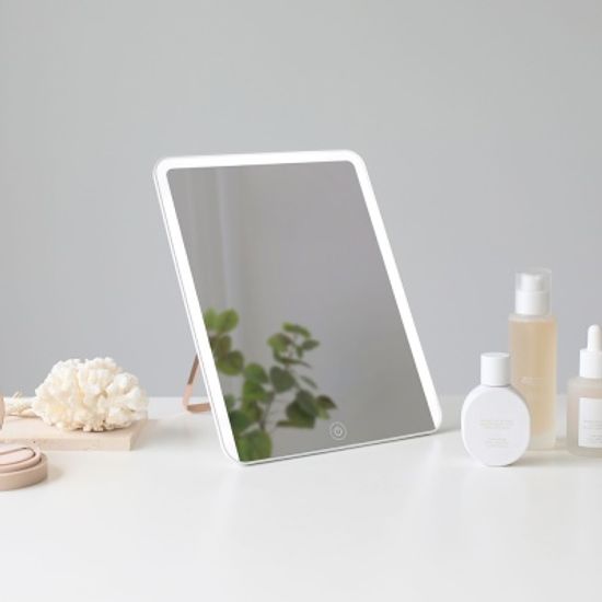 [무아스] 슬림 스퀘어 무선 LED 거울